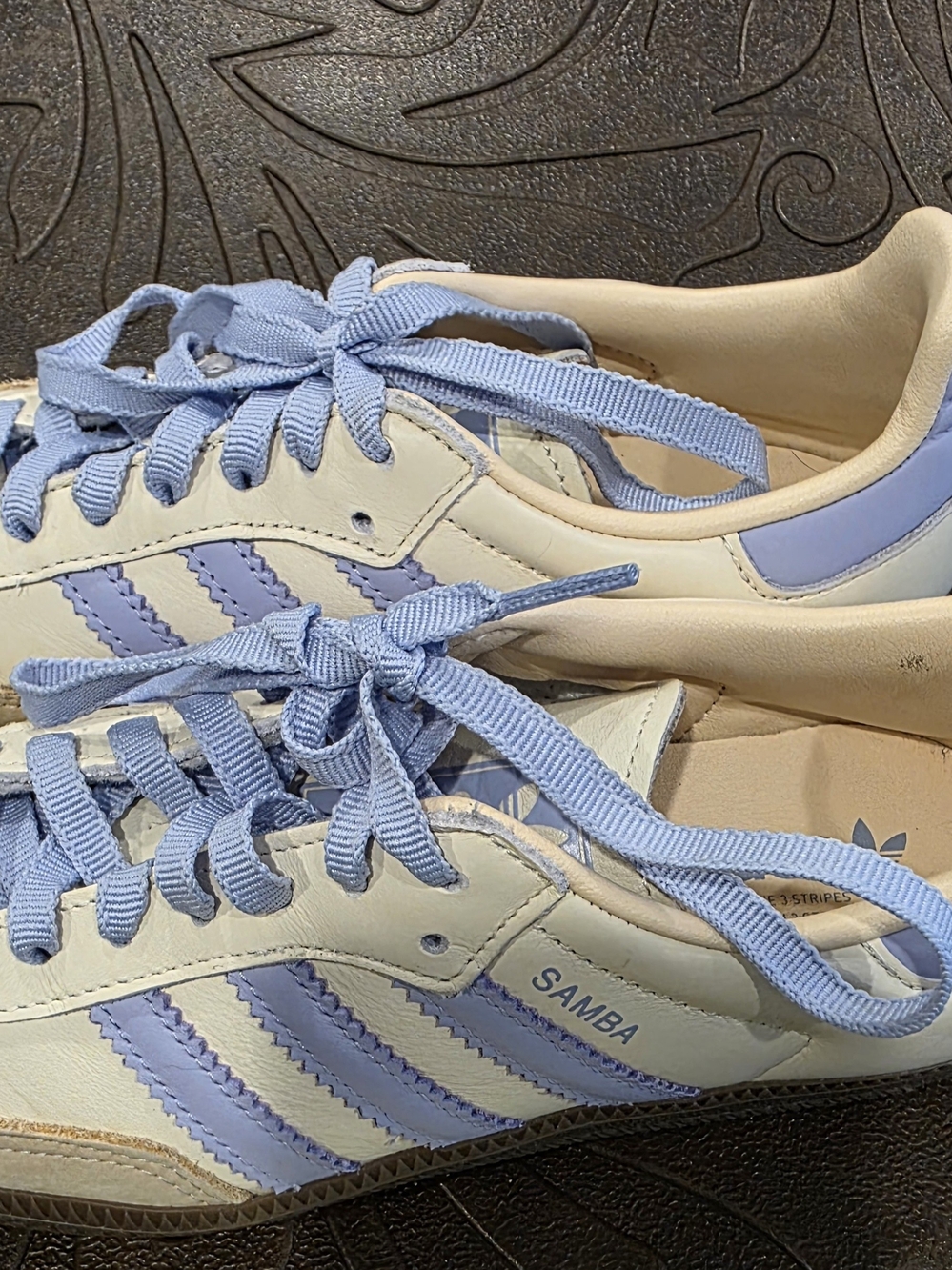 Adidas Samba Women’s Sneakers in Light Blue and White
